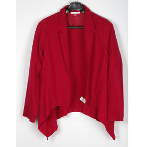 CABi #528 Red Wool Valentina Jacket Cardigan